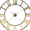Uhren-KARE Design Wanduhr Nevio Brass O95Cm