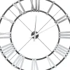 Uhren-KARE Design Wanduhr Nevio Silber O95Cm