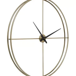 Uhren-KARE Design Wanduhr Simple Pure Brass O95Cm