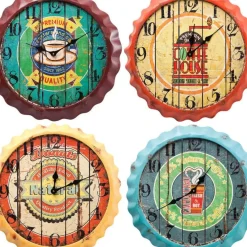 Uhren-KARE Design Wanduhr Vintage Coffee Sortiert
