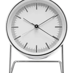 Uhren-KARE Design Wecker Levin Silber