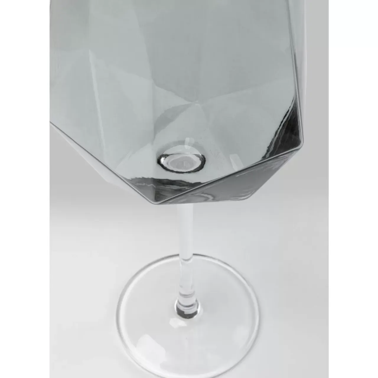 Geschirr & Tischaccessoires-KARE Design Weinglas Diamond Smoke