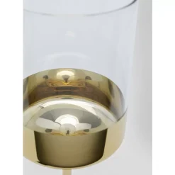 Geschirr & Tischaccessoires-KARE Design Weinglas Electra Gold