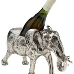 Geschirr & Tischaccessoires-KARE Design Weinkuhler Walking Elephant