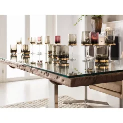 Geschirr & Tischaccessoires-KARE Design Weisweinglas Innocent Smoke