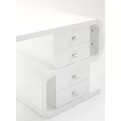 Tische-KARE Design White Club Schreibtisch Snake 150X70Cm
