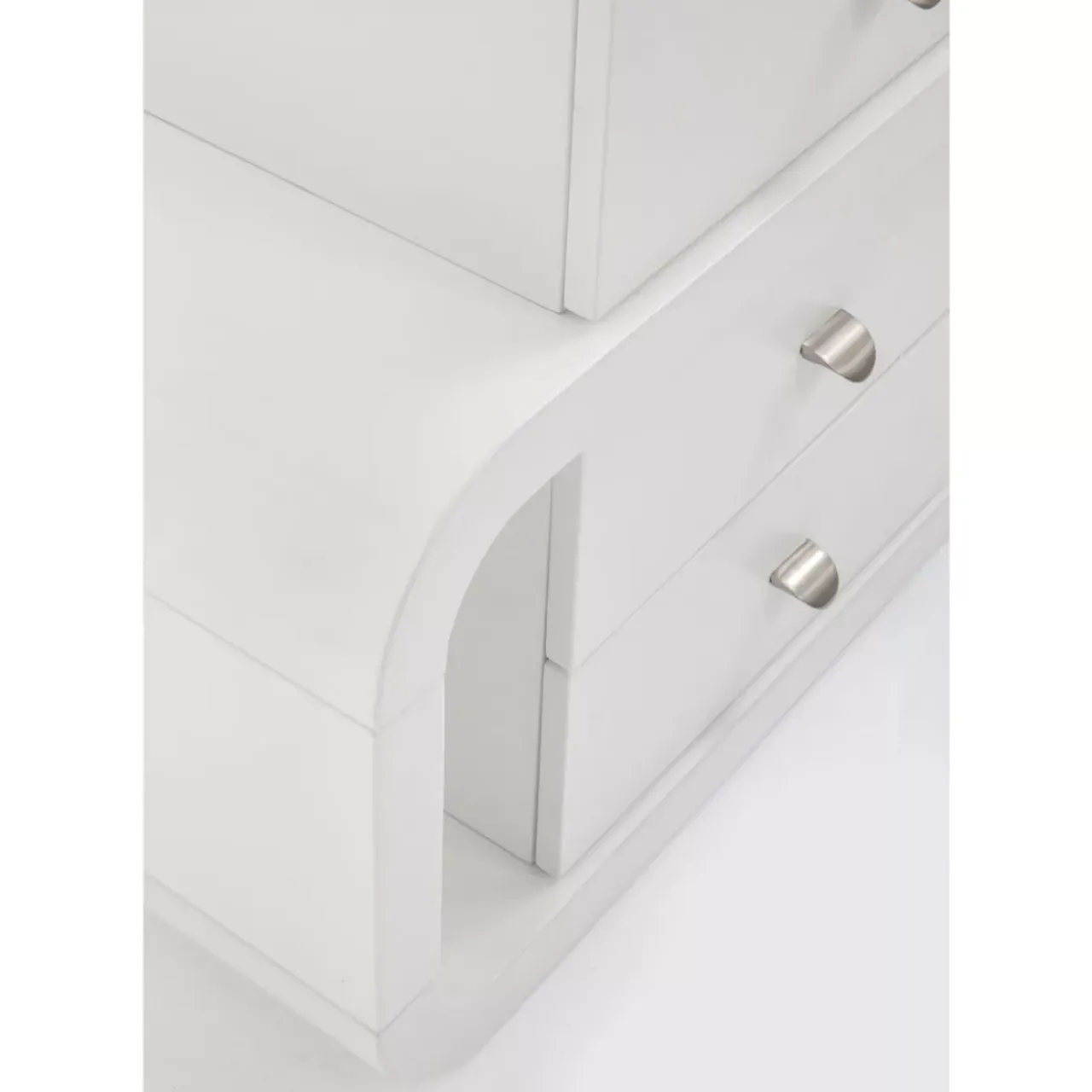 Tische-KARE Design White Club Schreibtisch Snake 150X70Cm
