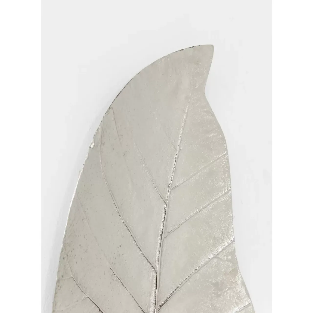 Kerzenständer & Laternen-KARE Design Windlicht Leaf Silber