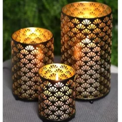 Kerzenständer & Laternen-KARE Design Windlicht Moira (3/Set)