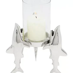 Kerzenständer & Laternen-KARE Design Windlicht Shark Family 23Cm