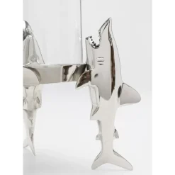 Kerzenständer & Laternen-KARE Design Windlicht Shark Family 23Cm