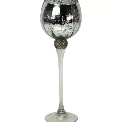 Kerzenständer & Laternen-KARE Design Windlicht Zeus Mit Strass,Silber