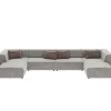 Sofas & Couches-KARE Design Wohnlandschaft Infinity Malibu Grau 434Cm
