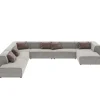 Sofas & Couches-KARE Design Wohnlandschaft Infinity Miami Grau 417Cm