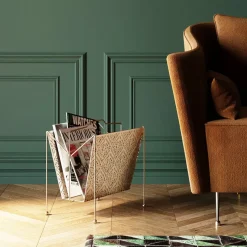Zeitungsständer-KARE Design Zeitungsständer Basket Gold Gros