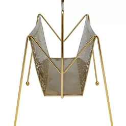 Zeitungsständer-KARE Design Zeitungsständer Basket Gold Klein